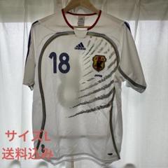 日本製代表ユニフォーム　小野伸二　18番　ドイツ杯　adidas製 日本製代表ユニフォーム 小野伸二 18番 ドイツ杯 adidas製