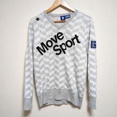 DESCENTE デサント セーター ニット グレー Ｍ