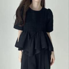 ディズニープリンセスのベビーグッズも大集合 meing peplum メルカリ - tops【新品未使用】 tweed トップス