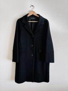【DRESSTERIOR 】　墨黒　コート　Sideポケット　クリーニング済み DRESSTERIOR 】墨黒コートSideポケットクリーニング済み