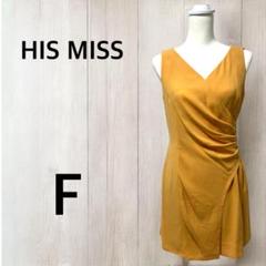 ヒズミス　ショートパンツ　サロペット　オールインワン　ノースリーブ　Vネック　F