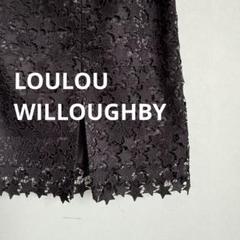 2025年新作入荷 LOULOU 美品 WILLOUGHBY ブラック スター 星 透け感 スカート スカート