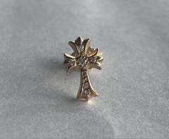 22k 6Pダイヤクロスピアス　22金 22k 6Pダイヤ クロスピアス プラス 22金 パヴェダイヤ - メルカリ