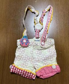 【BOOHOMES 110cm】花柄刺繍ショートオーバーオール サロペット