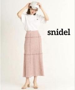snidel スナイデル　メローカットタイトスカート　ピンク　ギンガムチェック