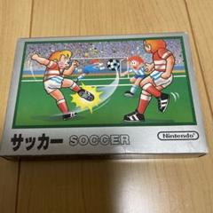 ファミコンソフト　サッカー　銀箱　良品