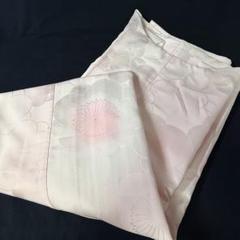 振袖用 長襦袢 身丈137cm 裄丈65cm梅柄 ピンク 化繊 手縫【中古