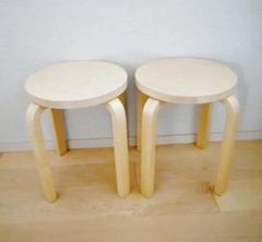 激安‼︎Artek(アルテック)スツールE60/バーチ2脚セット アアルト
