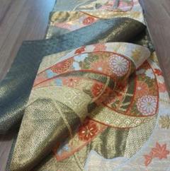 未使用　しつけ糸　紋付き　美品　正絹訪問着　フルセット4点　卒業式　佐賀錦　袋帯 未使用 しつけ糸 紋付き 美品 正絹訪問着 フルセット4点 卒業式 佐賀