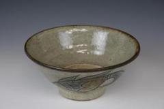 壺屋焼 人間国宝 金城次郎 作　魚文五寸マカイ（重ね焼） 壺屋焼 人間国宝 金城次郎 作 魚文五寸マカイ（重ね焼） - メルカリ