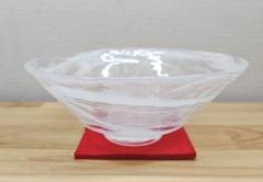 茶道具 平茶碗 ガラス 硝子 白粒子 中村真紀 吹きガラス 茶道具 平茶碗 ガラス 硝子 白粒子 中村真紀 吹きガラス