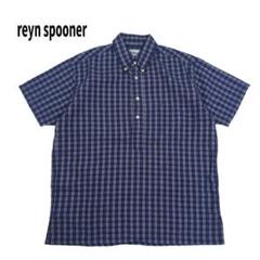 reyn spooner ハーフボタン シアサッカー シャツ 半袖 チェック