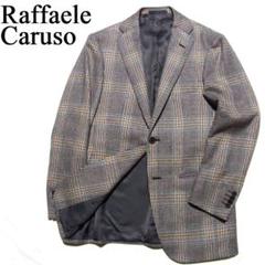 カルーゾ CARUSO】秋冬 カシミヤ混ウール千鳥格子柄ジャケット