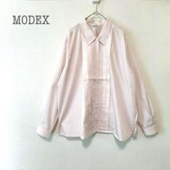 a2321【モデックス】美品 タックブラウス シャツ バスト98cm ゆったり