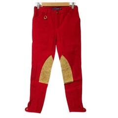 ralph lauren 膝 レザーパッチ パンツ archive