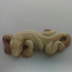 ヤモリ トカゲ 根付 マンモス牙 セイウチ牙 m93266618498_1.jpg?1715575706