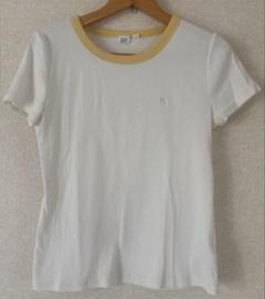 GAP リブTシャツ イエロー ブラナンベア
