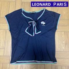LEONARD PARIS ネイビー 半袖Tシャツ