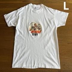 90s Hanes プリント Tシャツ L 白 コットン シングルステッチ
