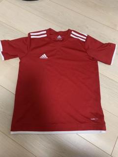adidas 赤 サッカーシャツ