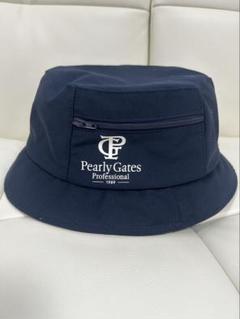 新品・未使用　PEARLY GATES バケットハット ネイビー Pearly Gates ネイビー バケットハット - メルカリ