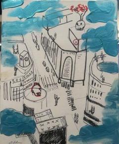 芸能人愛用 Love 田中拓馬 油彩原画 ニューヨーク個展画集