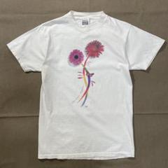 vintage LIBERTY フラワープリント シャツ 80s 90s Vintage Fruit of the Loom Made USA フルーツオブザルーム