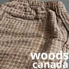 色味◎woodsカナダ　ショーツ　シアサッカー　ワッフル