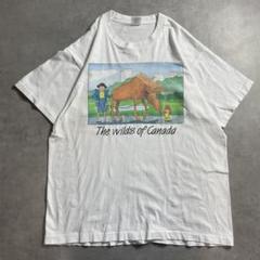 90s USA製 アート ブラックユーモア art vintage Tシャツ