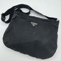 良品✨ PRADA プラダ ナイロン 三角プレート ショルダーバッグ ブラック