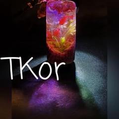 【ハンドメイド】コルクレジン 金魚の世界 ラブ バッグチャーム