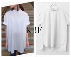 KBF ハイネックストライプチュニック