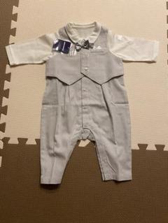 新入荷 ミキハウス タキシード風カバーオール 70cm - メルカリ ロンパース・カバーオール