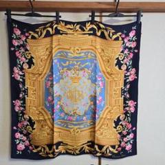 Christian Dior 花柄スカーフ 約88cm x 88cm