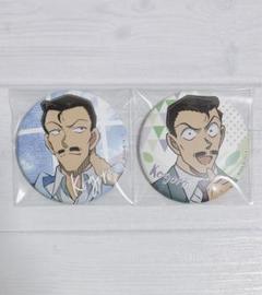 名探偵コナン 毛利小五郎 避暑地 キャラバッジコレクション 2点セット