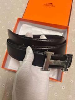 HERMES H型バックル レザーベルトΩ