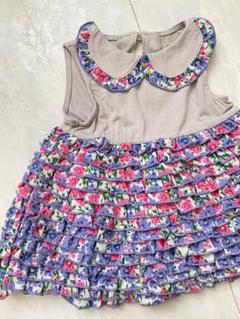 fafa フリル花柄ワンピース 90サイズ　フェフェ