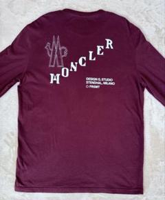 【在庫あり】 MONCLER FRGMT モンクレール ロンT 長袖カットソー バーガンディ トップス