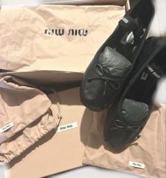 miumiu レザー バレリーナ 23〜23.5 cm - メルカリ