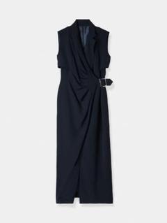 laube blanc L'Or ロル Gather Drape Dress 黒 757F0953-E30D-46B4-B41F-