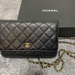 CHANEL キャビアスキン　チェーンウォレットのサムネイル