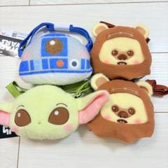 公式] STAR WARS ぬいぐるみポーチ イウォーク フェイス