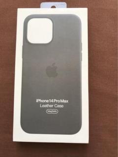 iPhone14 ProMax レザーケース ミッドナイト 純正