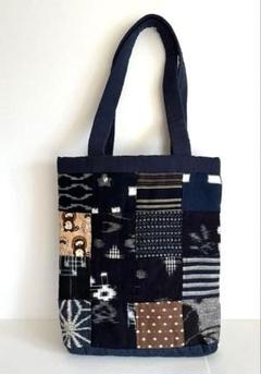 グラニーバッグ　ハンドメイド　絣(古布) パッチワーク Yahoo!オークション - chibisix ハンドメイド 古布 バッグ 型