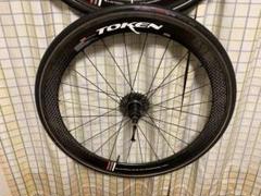 希少 TOKEN C55 シマノフリーカーボンホイールセット トーケン TOKEN C55 シマノ 12/11S クリンチャー カーボン