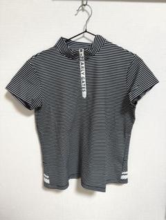 PEARLY GATES ブラック モックネック サイズ4 ♡未使用級♡PEARLY GATESモックネックTシャツ サイズM