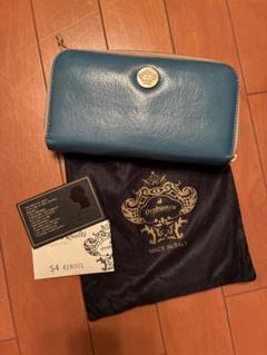 Orobianco オロビアンコ　ブルーレザー長財布