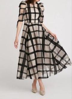 スナイデル♡ Sustainable チュールボリュームドレス SNIDEL - 新品SINDEL Sustainableチュールボリュームドレスの