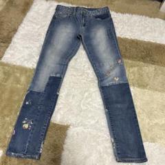 【美品】GAP 140cm ギャップ　デニム 花柄　ジーンズ