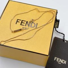 美品】保証書付き FENDI フェンディ ネックレス ロゴプレート
